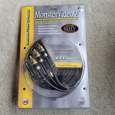 NOS NEW Monster Cable MV2CV-4M VIDEO 2 Series Component Video Cable 4m 24k Gold • $20.60