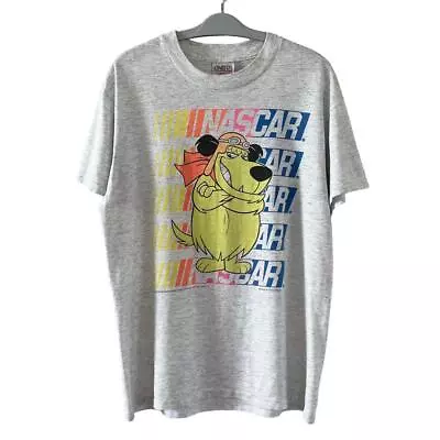 90S Made In Usa Wacky Races Muttley T-Shirt Nascar M • £123.51