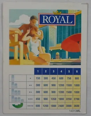Mb Vtg 1996 Royal Title Deeds Hotels Hotel Board Game Part • £3.79