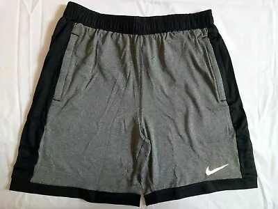 Men's Gray Shorts Regular Dri Fit Casual Gym Wear Stretch Sports Running Short's • $17.99