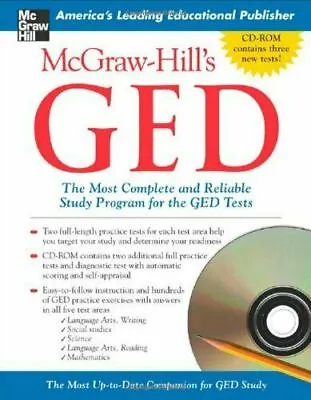McGraw-Hill's GED W/ CD-ROM: The Most Complete And Reliable Study Program For… • $14.98