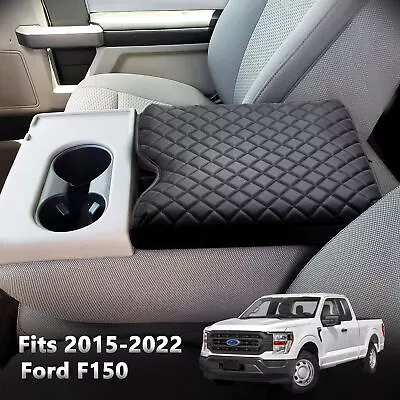 Bench Seat Center Console Lid Armrest Cover Cushion Fits Ford F-150 2015-2022 • $29.99