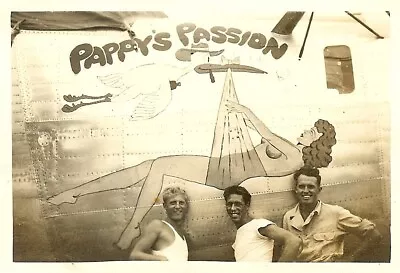 Org. Nose Art Photo: B-24 Bomber  PAPPY'S PASSION !!! • $8