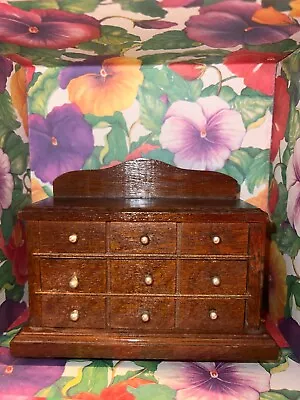 Vintage Dollhouse Chest Of Drawers 3 Drawers Sideboard Hutch Dresser • $24.99