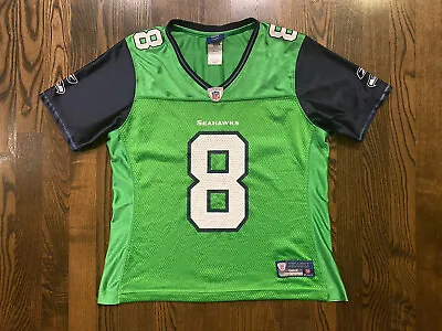 Women’s Reebok MATT HASSELBECK #8 Seahawks Action Green Color Rush Jersey Medium • $30