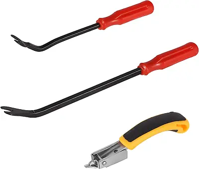 Upholstery Staple Remover 3pcs Set Heavy Duty Tack Lifter Corrosion Resistant • £10.97