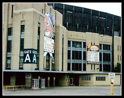 Cleveland Municipal Stadium Photo Large 11X14  1960 Indians Browns Feller Brown • $12.95