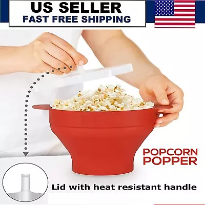 Popcorn Maker Cup Home Pop Corn Popper Machine Cooker Snack Hot Microwave Bowl • $9.95