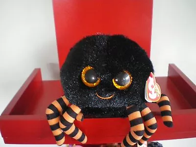 Ty Beanie Boos CRAWLY Black Spider 6 Inch NWMT. Retired. • $35