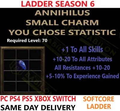 LADDER Annihilus Anni SC Diablo 2 Resurrected Items D2R✅PC PS4 PS5 XBOX SWITCH ✅ • $3.90