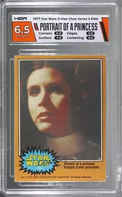 1977 O-Pee-Chee Star Wars Portrait Of A Princess #160 HGA 6.5 08wv • $86.50