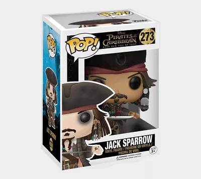 Funko Pop! Disney Pirates Of The Caribbean Dead Men JACK SPARROW #273 VAULTED PP • £38.96