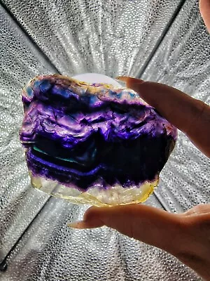 £14.99 • Buy Semi Polished Rainbow Fluorite #S9, 139 G, Geode, Crystal, Gemstone Mineral Rock