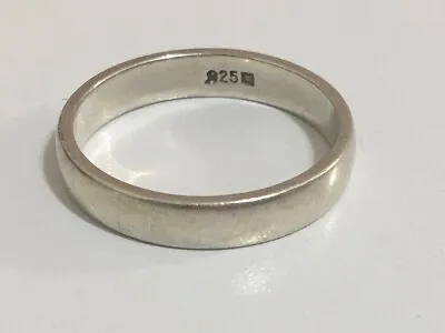 925 Solid Sterling Silver Plain Band Wedding Ring Size 9.5 Men Women Unisex￼ • $29.95