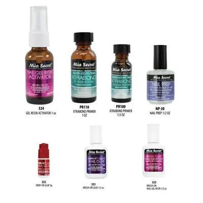 Mia Secret Acrylic Nail Glue /Gel Resin /Activator /Xtrabond /Prep -You Pick • $9.99
