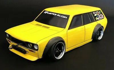 1/10 RC Car BODY Shell DATSUN 510 WAGON W/ Wide Kit 200mm *Unpainted*  CLEAR • $66.99