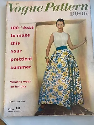 Vogue Magazine Pattern Book 1959 June July  Free Gift Wrap Fast Dispatch  • $24.87