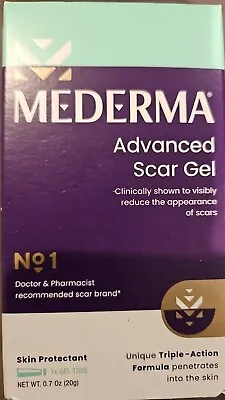 2 Mederma Advanced Scar Gel 0.7oz / 20g New In Box Exp 2/2024 • $11.99