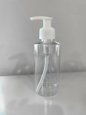 8 Oz Empty Clear Dispensing Plastic Bottle W/lotion Pump Pack Of 1 3 6 12 ... • $11.99