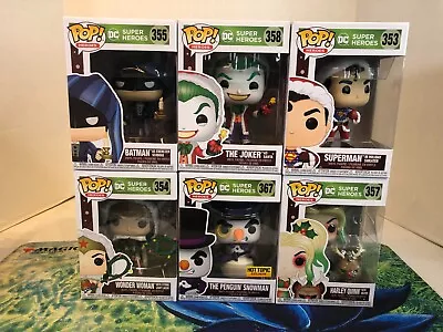 Funko Pop DC Super Heroes Christmas Lot 353354355357358367 NIB • $85