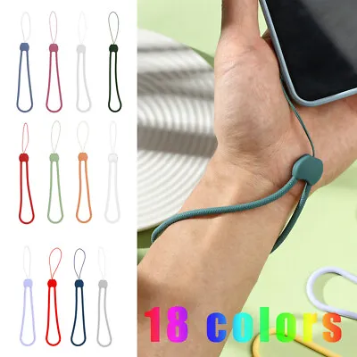 Cord Silicone Phone Lanyard Wrist Straps For IPhone 12 11 Pro Max Samsung S21 • £2.95