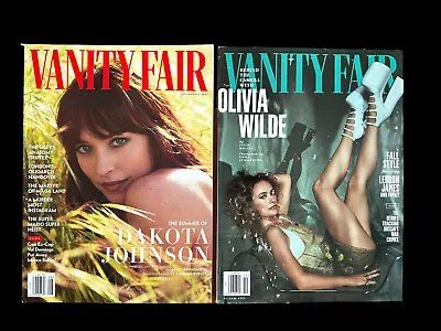 Vanity Fair Magazine Lot Of 2 Olivia Wilde Dakota Johnson 2022 • $19.99