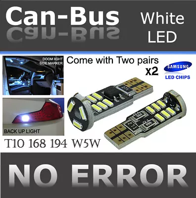 4 Pieces T10 Canbus 15 LED Samsung Chips White Plugin Map Dome Light Lamps C812 • $9.99