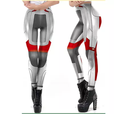 Avengers 4 Quantum Realm Leggings Sexy Elastic Yoga Pant High Waist Stocking • $11.81