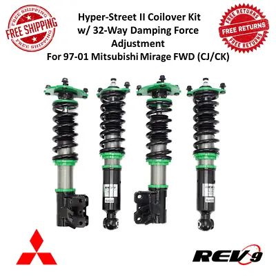 REV9 Hyper-Street II Coilover Kit W/ 32-Way Damping For 97-01 Mitsubishi Mirage • $550