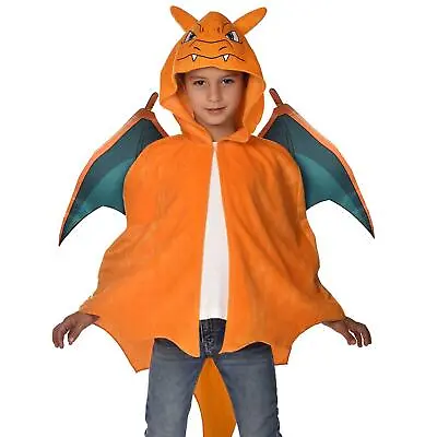 Child's Official Pokémon Charizard Plush Costume Cape Fancy Dress Accessory Kids • £15.24