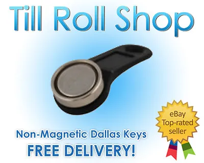 Black Dallas Key Magnetic Fob IButton 1-Wire EPOS - Free Del! • £7.54