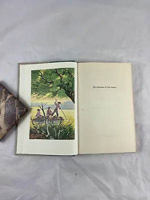 THE ADVENTURES OF TOM SAWYER BY Mark Twain 1954 Childrens Classics Hard Cover • $8.46