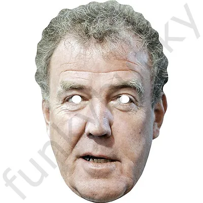 Jeremy Clarkson Celebrity Card Face Mask - Ready To Wear - Fancy Dress • £1.49