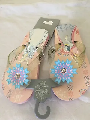 NWT Disney Store Frozen Elsa Anna Flip Flops Sandals Shoes Girls Many Sizes • $14.98