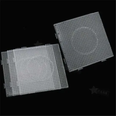 5MM Clear Square Pegboards Board For Perler Hama Beads Peg Board Kids Toys • $6.79