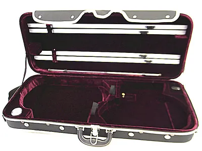 Great Pro. Wooden Double 4/4 (Violin/Viola) Case - Adjustable  • $169.99