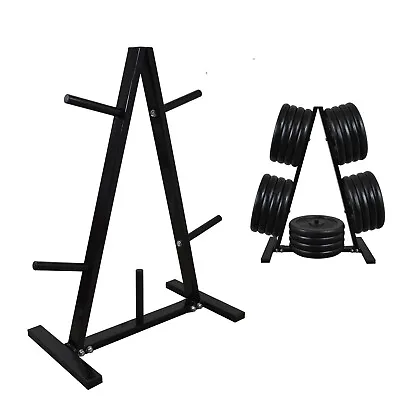 Weight Plates Storage Rack - Weight Tree - Weight Stand 88cm Large Heavy Duty • $79.95