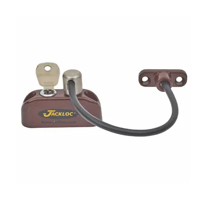 Jackloc Pro 5 Key Locking Window Restrictor Brown 15cmx10cm 0.18kg • £19.45