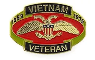 VIETNAM VETERAN 1959-1975 Military Hat Pin Lapel Pin • $9.99