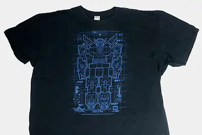 Voltron Transformers  Lootcrate Exclusive  T-Shirt Men's Size 3XL Black Blue • $13.50