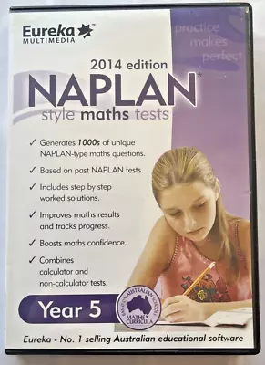 Naplan Year 5 Maths Test 2015 Edition  PC CD-ROM Australian Educational Software • $15.90