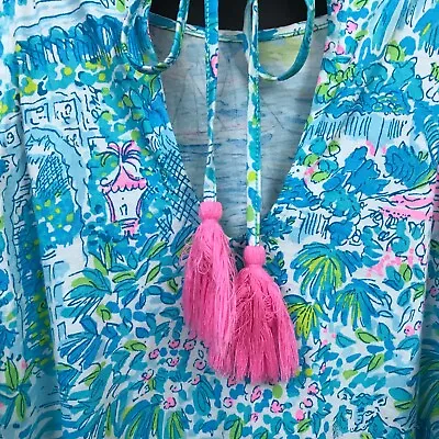 Lilly Pulitzer Margot Dress Gustavia Green Sunshine City Print Size S • $36
