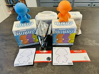 4 Kidrobot 4  Do It Yourself MUNNY - 1 Orange 1 Blue And 2 Sealed Boxes • $50