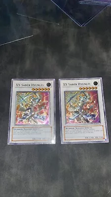 2x Yugioh XX-Saber Hyunlei ABPF-EN044 Ultimate Rare LP • $55