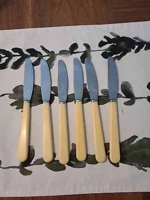 Vintage Midcentury Raadvad Bøgelund-Jensen Danish Denmark Butter Knives Set Of 6 • $26