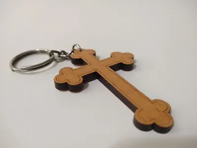 $3 • Buy Christian Wooden Cross Keychain 