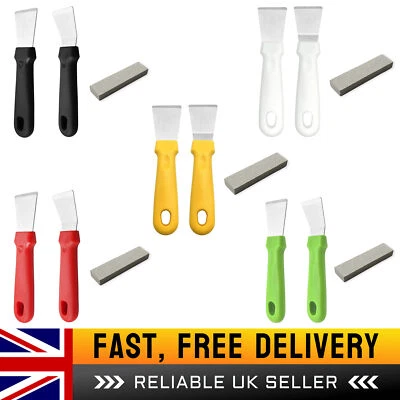 £10.04 • Buy OVEN SCRAPER Metal Cleaner Tool CLEANING Ovens Stoves Hob | STAINLESS STEEL 3PCS