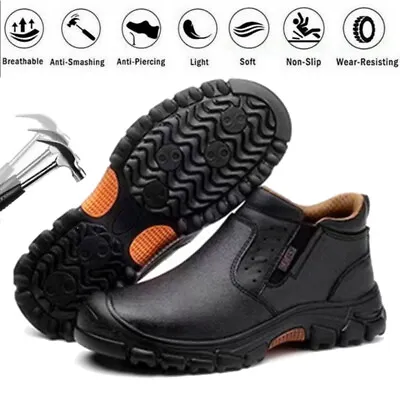 Safety Boots Mens Sneakers Safety Shoes Composite Toe Cap Steel Toe Work Boots • $30.35