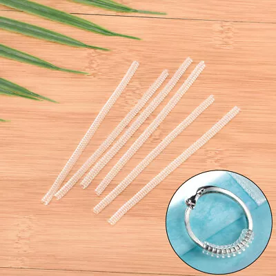 Spring Coil Plug-in Shield Resizing Clear Ring Size Adjuster Invisible Spiral • $6.09