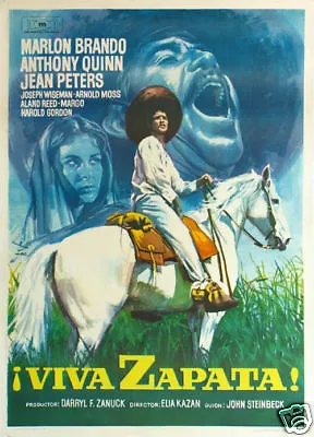 Viva Zapata Marlon Brando Vintage Movie Poster • $6.49